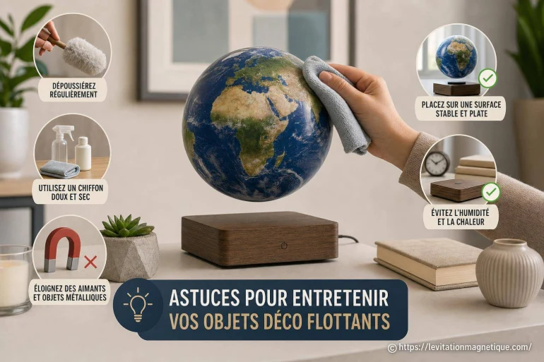 Astuces pour entretenir vos objets déco flottants