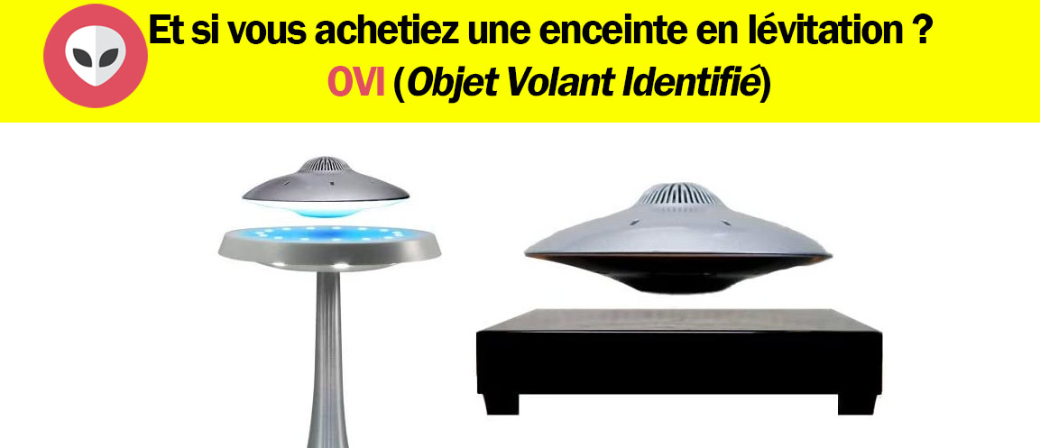 enceinte audio en lévitation