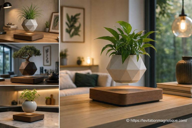 Idées d’aménagement avec des plantes en lévitation pour sublimer votre intérieur