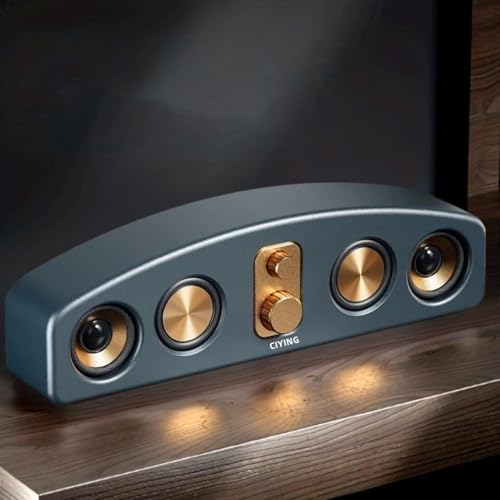 Haut-parleur Bluetooth rétro en bois 2400 mAh, système de so