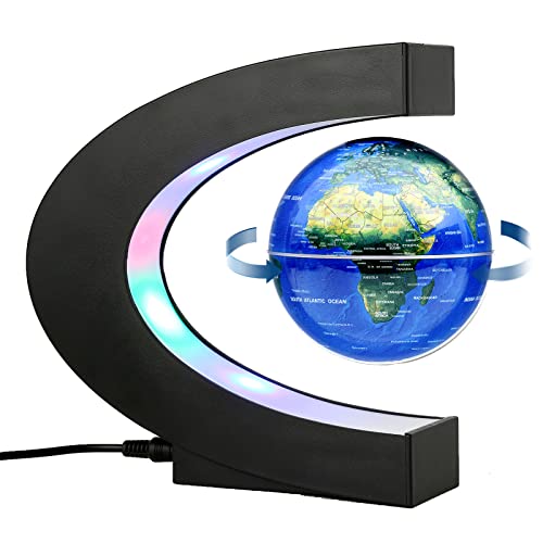 Globe Flottant à Lévitation Magnétique avec Lumière LED – Dé