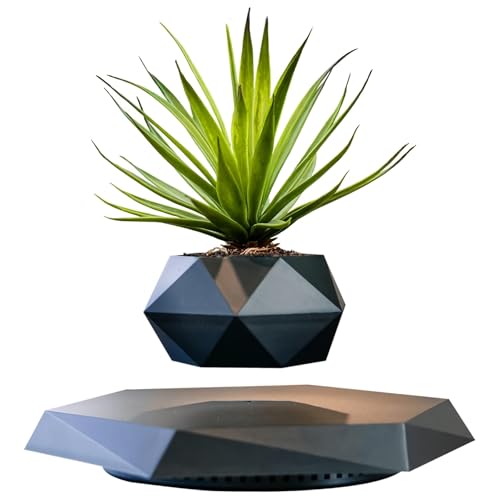 HCNT Levitating Plant Pot, Magnetic Levitation Flower Pot Ro