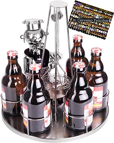 BRUBAKER Porte-Bouteilles de bière décorative pour 6 Bouteil